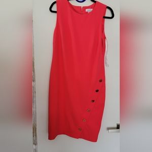 Calvin Klein Dress orange color